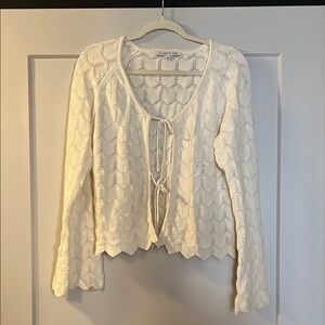 Celebrity Pink Cream Cardigan Sweater